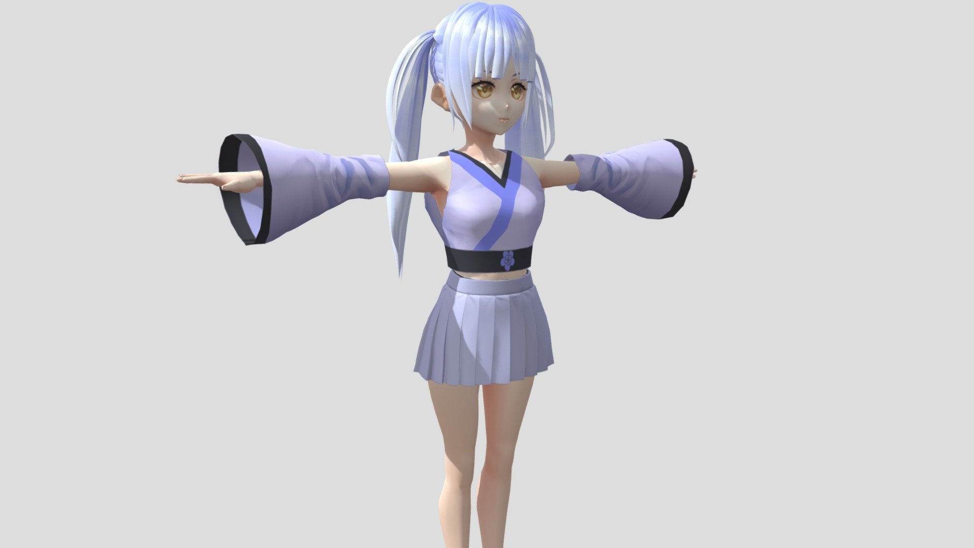 Anime Character / alex94i60】Suzuran - Buy Royalty Free 3D model by 3D動漫風角色屋  / 3D Anime Character Store [c674d22] - Sketchfab Store