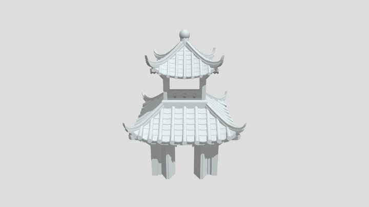 Chinese Pagoda 3D Model