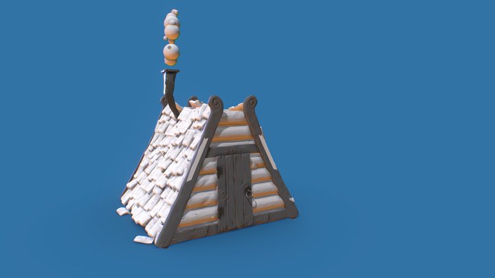 3December - Day 4 - Cottage 3D Model