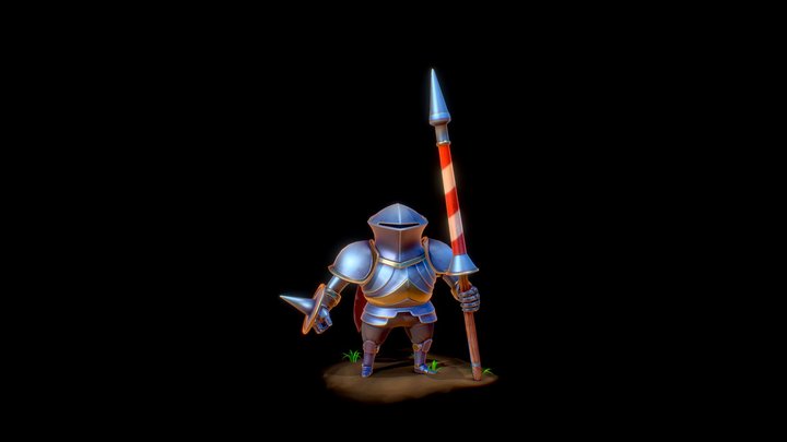 Deviangread Knight Concept 3D Model