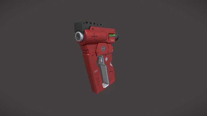 Syringe Gun 3D Model