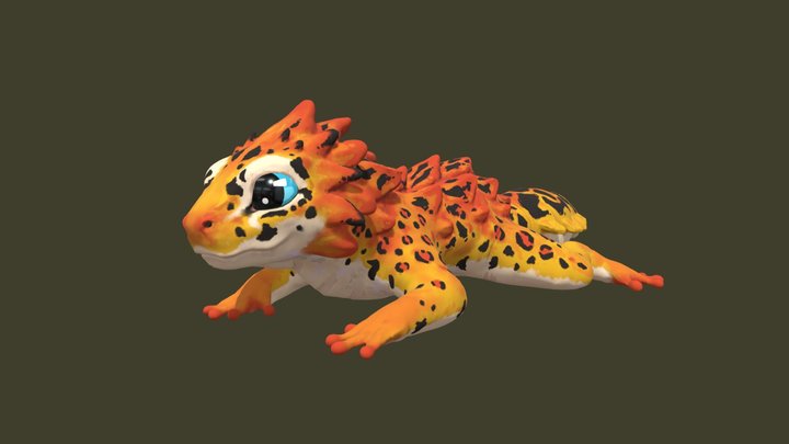 Lizard Creature - Organic Model 3D Model