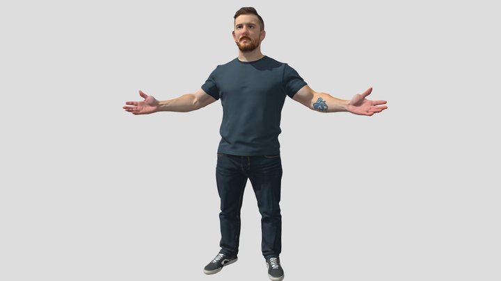 Realistic Male Character 3D Model