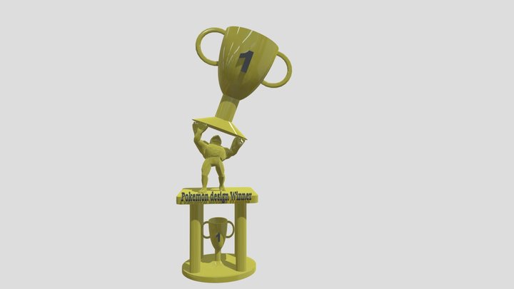 Pokemon Trophie 3D Model