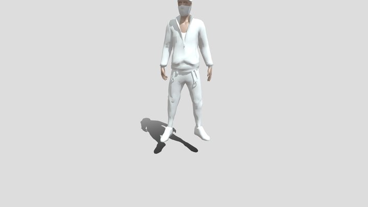 Rouk siting idle 3D Model