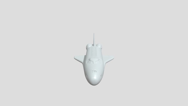 Space shuttle orbiting Earth 3D Model