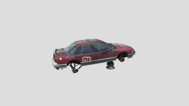 Abandoned car 3D Model
