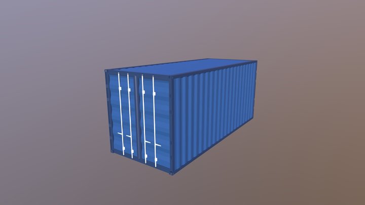 20-foot shipping container – Free 3D Model STL