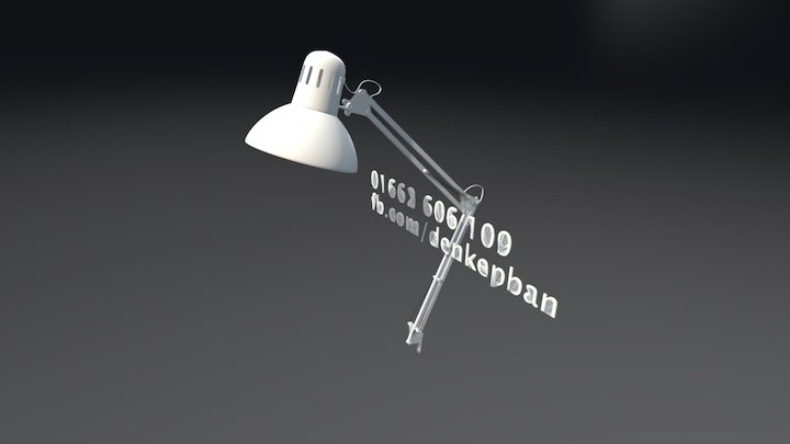 Đèn Kẹp Bàn Pixar 3D Model