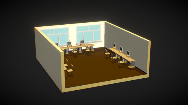 IT Class Room - Pracownia komputerowa 3D Model
