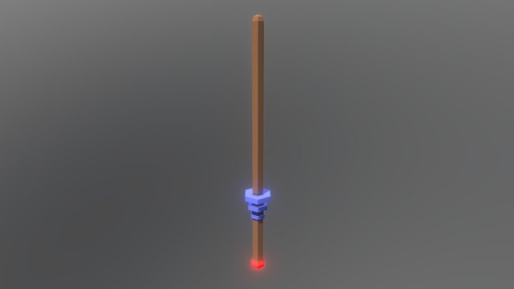 Woden Sword 3D Model