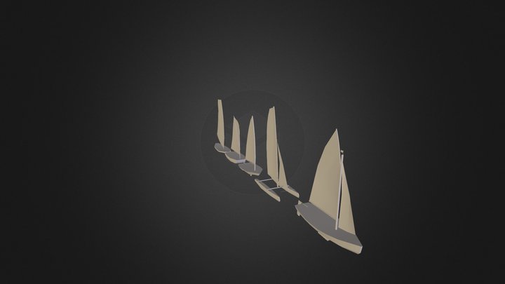 Sailing school logo 3D Model