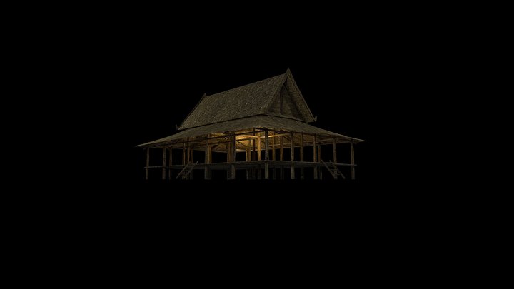 สิมบ้านหนองใหญ่ เทศบาลนครขอนแก่น 3D Model