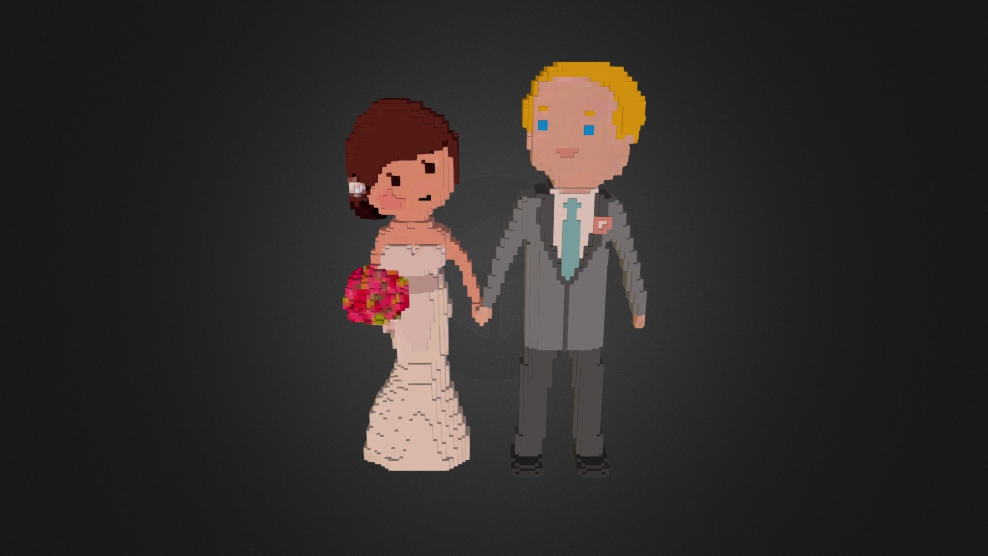 Dan Lindsey's Wedding Cake Topper