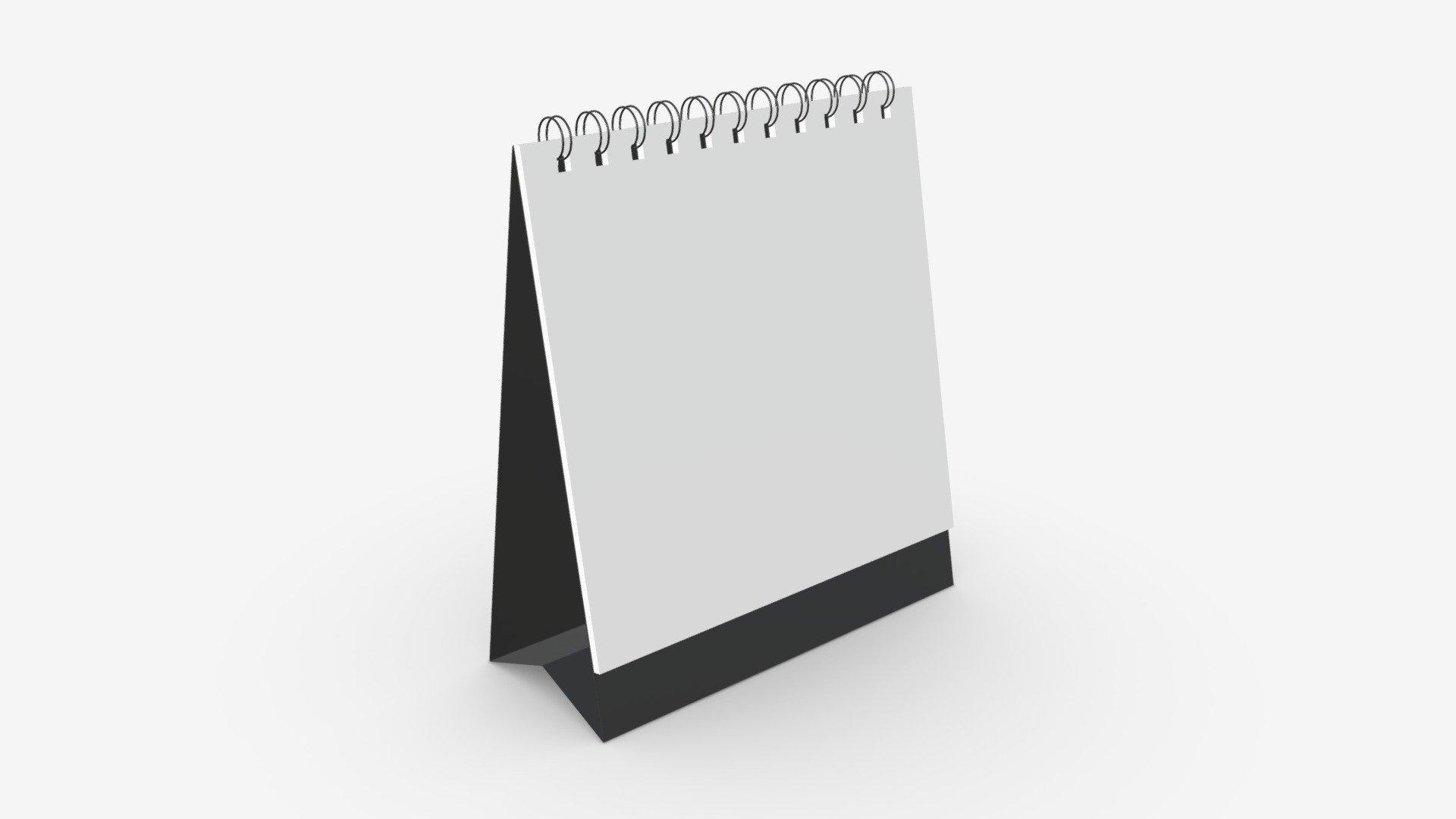 Desk fliptop calendar mockup 02 Buy Royalty Free 3D model by HQ3DMOD