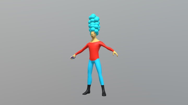 Marge Character Model 3D Model