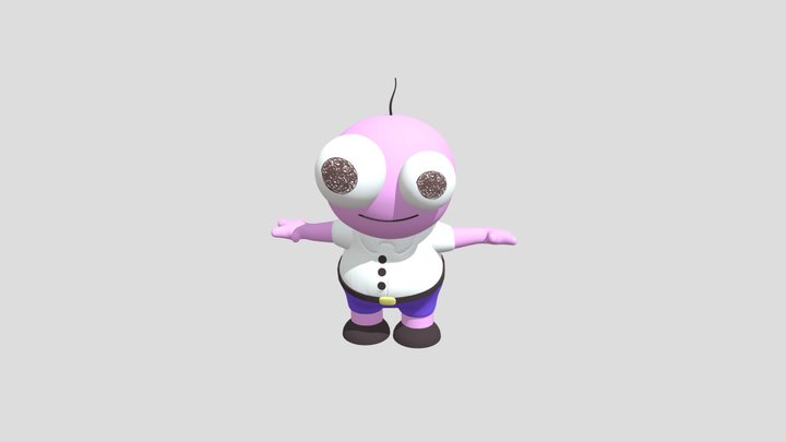 Smiling Friends Pim 3D Model