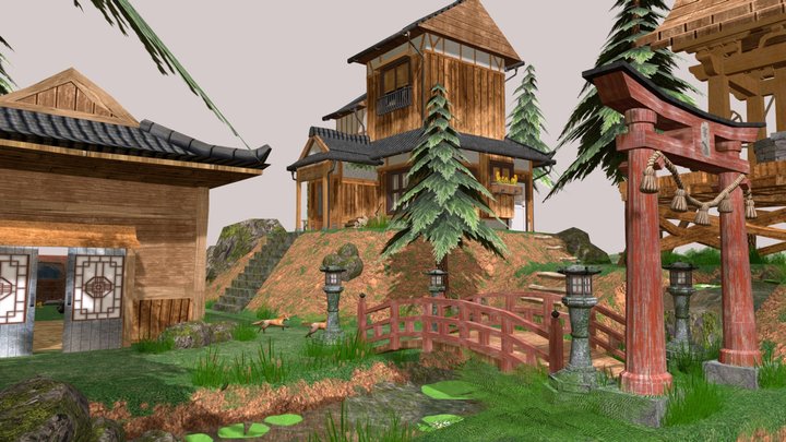 DAE Diorama - Forest Loner 3D Model