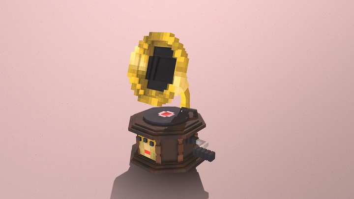 Gramophone 3D Model
