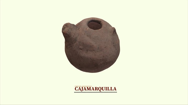 Vasija cerámica - P.A. Cajamarquilla 3D Model