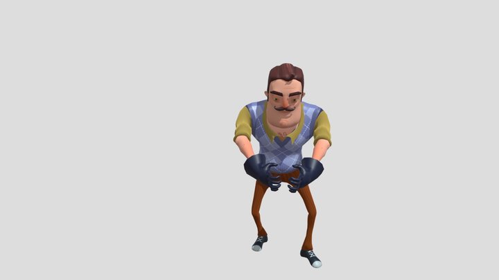 Hello Neighbor anim catch 3D Model