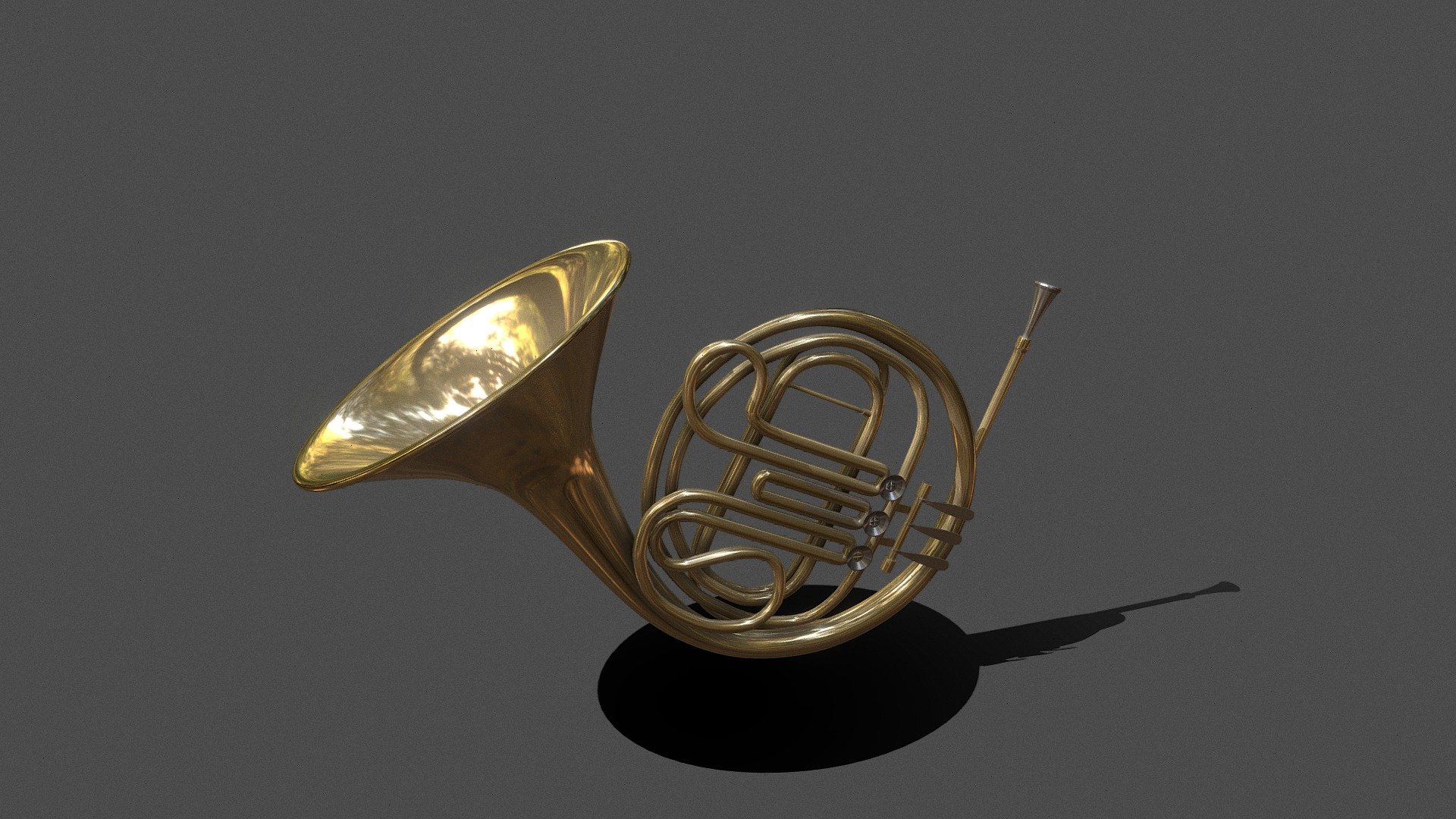 French Horn - 3D model by Cécile Amstad (@c.m.a) [c681141] - Sketchfab