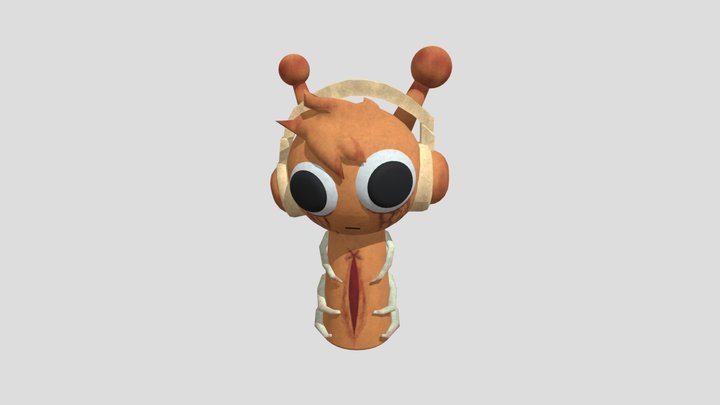 Incredibox Sprunki-orange 3D Model