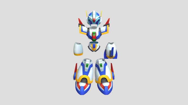 Megaman X4 - Force Armor 3D Model