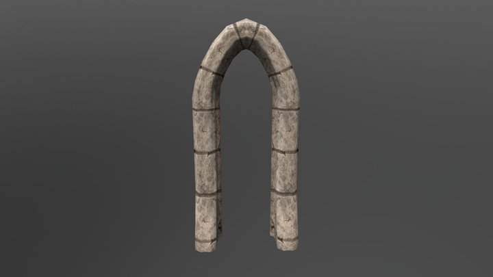 Hand-painted Arch 3D Model