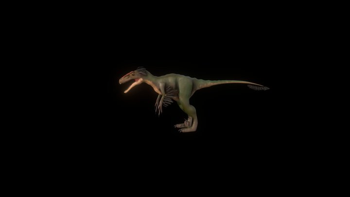 Non paleo-accurate Utahraptor v3 (kinda crappy) 3D Model