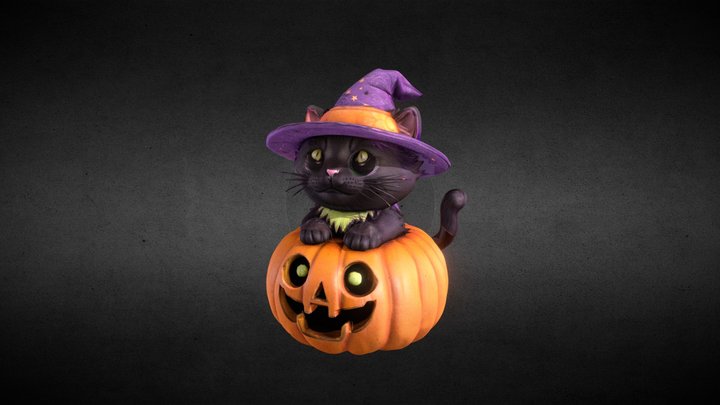 Witchy Whiskers Cat