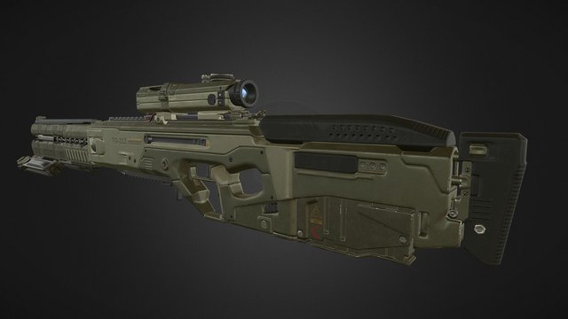 Nemesis Sniper Rifle 3D Model