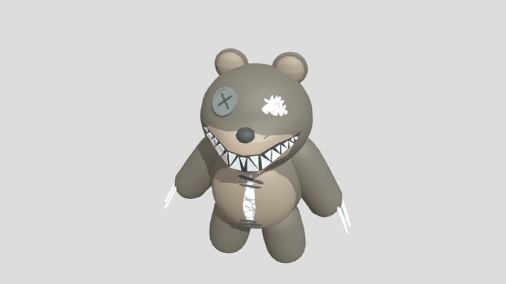 Teddy Bear Monster 3D Model