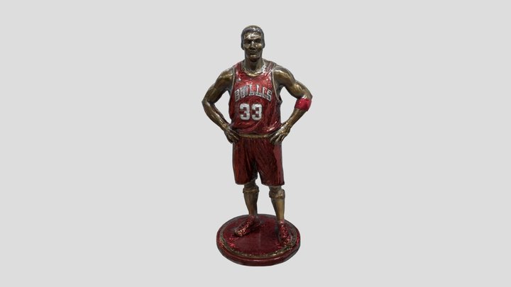 Basketball Legend Statue 3D Model
