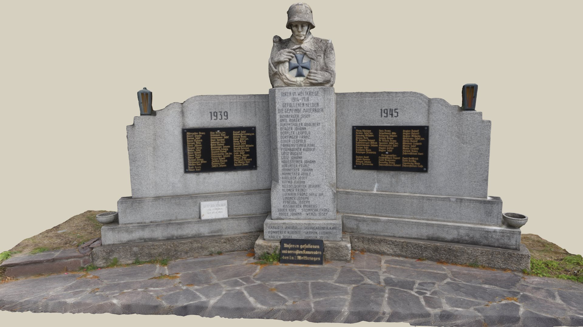 Mauerbach Kriegerdenkmal — Sketchfab embed 3D viewer