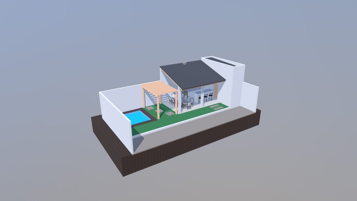 Área Gourmet Externa 3D Model