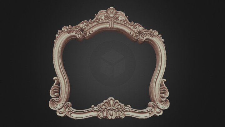 Baroque Frame 3D Model