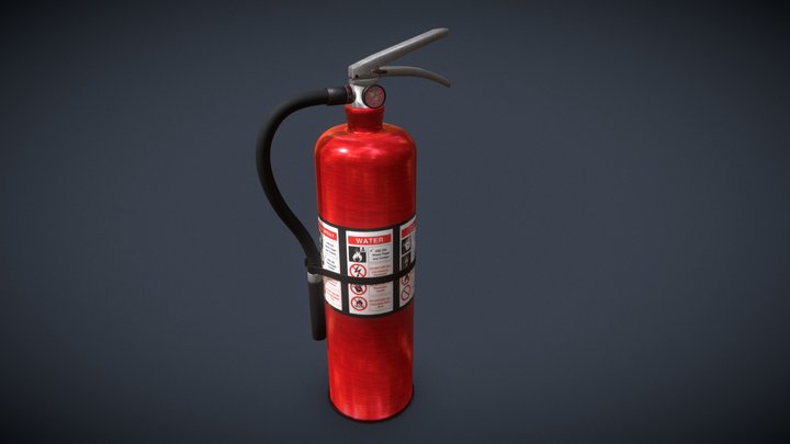 Fire Extinguisher 3D Model