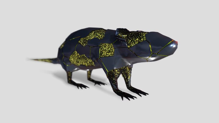 Hard Surface Rat 1.1 Reduction 3D Model