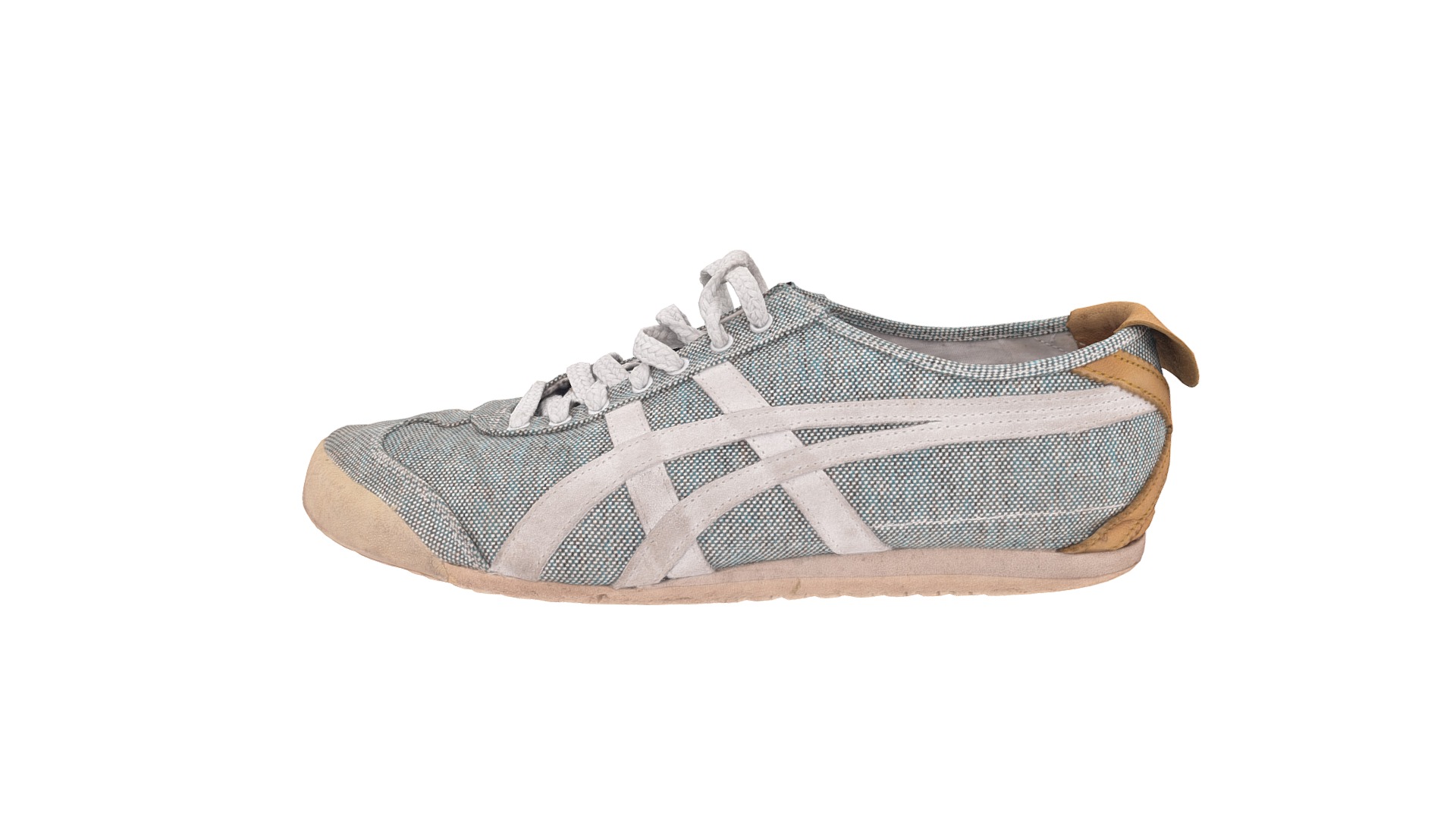 3D model Onitsuka Tiger - This is a 3D model of the Onitsuka Tiger. The 3D model is about a close-up of a shoe.