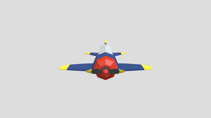 Lowpoly Airplane 3D Model