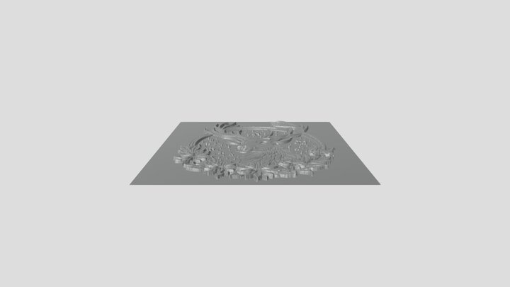 Stag Christmas Ornament 3D Model