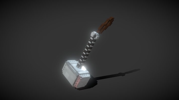 Mjolnir (Thor's Hammer) 3D Model