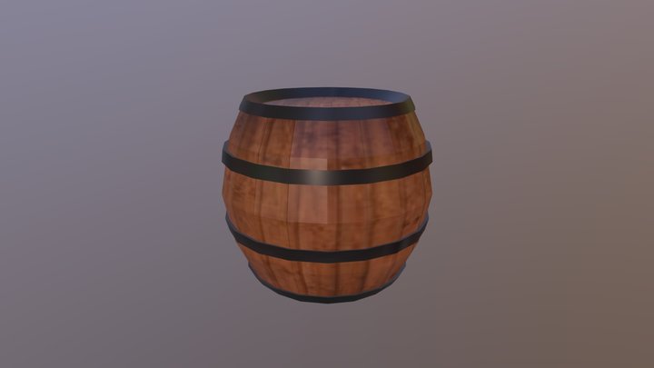 酒桶 3D Model