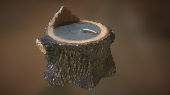 Stump Candle scan 3D Model