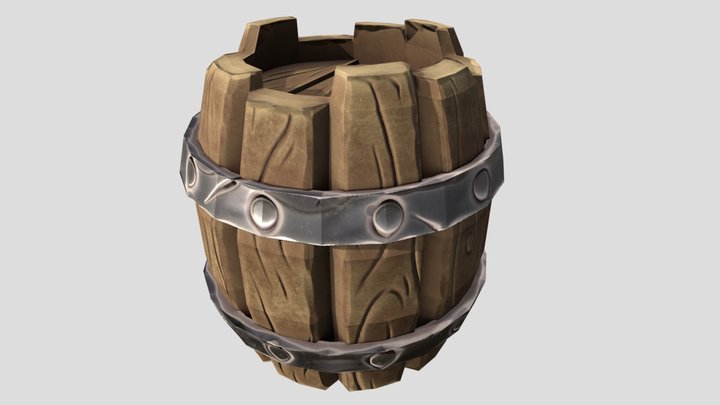Barrel (Game Asset) 3D Model 3D Model