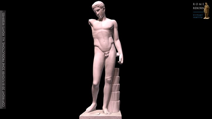 3D rendering of Westmacott Ephebe