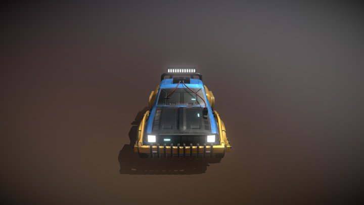 Sci Fi 4x4 Truck 3D Model