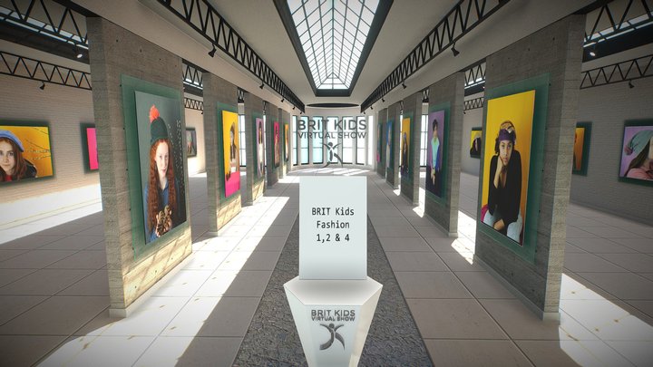 Brit Kids FASHION Virtual Show 3D Model