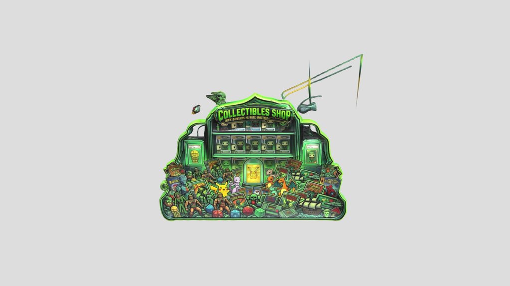Neon Vault of Collectibles